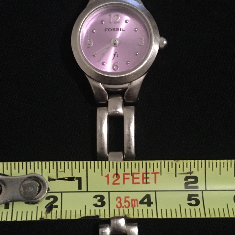 Vintage Purple Face Fossil Watch - Picture 8 of 9